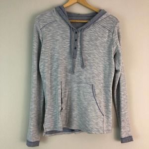 Columbia - Soft Relaxed Hoodie - Grey/Blue - Women’s M